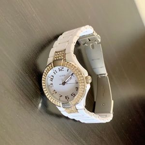 White Guess Watch